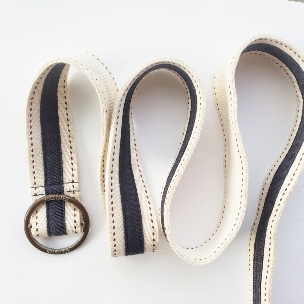 Hollister Cotton Fabric Ribbon Belt Approx 42"